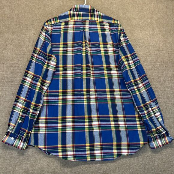 Polo Ralph Lauren Performance Flannel Shirt Men's Large Long Sleeve Button Down - Picture 9 of 10